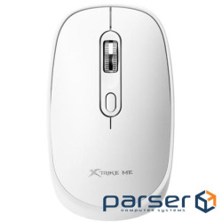 Мишка XTRIKE ME GW-119, бездротова Bluetooth+2.4G, 1600dpi., 4кн., Silent, біла (GW-119WH)