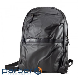 Laptop backpack 16'' Okade S9902, Black, eco-leather, suitcase mount (S9902.16BK)