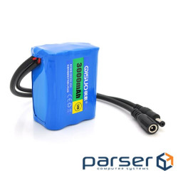 Акумуляторна батарея літієва QiSuo 24V 3A з елементами Li-ion 18650, DC5.5x2.1, (56x38x70 (QS-2403W) Li-ion 18650, DC5.5x2.1, (56x38x70 (QS-2403W)