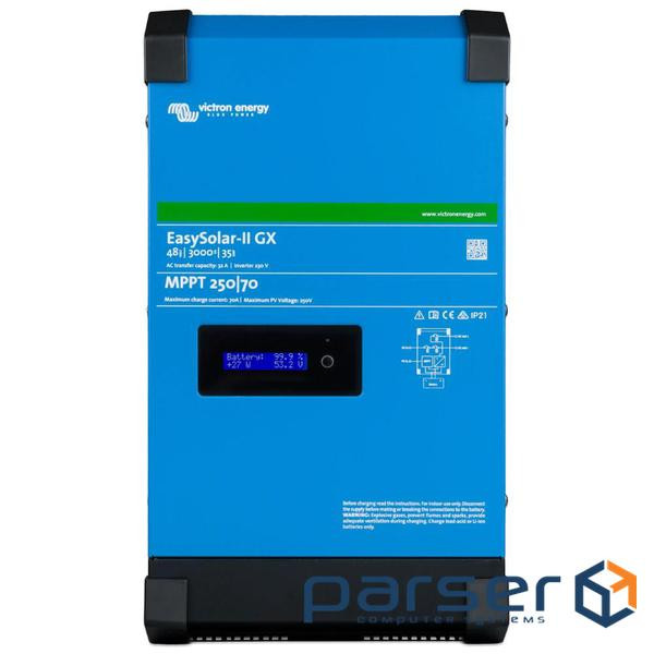 Гібридний сонячний інвертор однофазний Victron Energy EasySolar-II GX 48/3000/35-32 MPPT 250/70