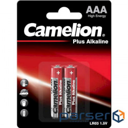 Батарейка CAMELION Plus Alkaline AAA 2шт/уп (4260033150059)