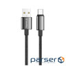 Дата кабель USB 2.0 AM to USB-C 1.0m 3A zinc alloy braided black ColorWay (CW-CBUC098-BK)