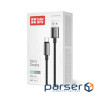 Дата кабель USB 2.0 AM to USB-C 1.0m 3A zinc alloy braided black ColorWay (CW-CBUC098-BK)