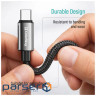 Дата кабель USB 2.0 AM to USB-C 1.0m 3A zinc alloy braided black ColorWay (CW-CBUC098-BK)