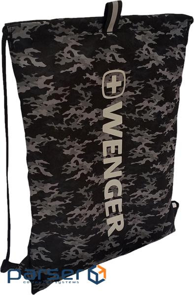 Рюкзак Wenger, FlowUp, легкий, шнуркові мотузки, (чорний камуфляж) (610192)