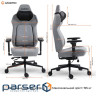 Крісло ігрове GamePro GC925G Fabric Gray