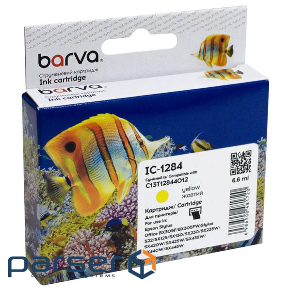 Картридж Barva Epson T1284 (C13T12844011/C13T12844012) 320с, yellow (IC-1284)