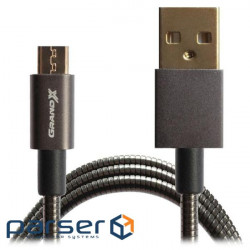 Дата кабель USB 2.0 AM to Micro 5P 1.0m Grand-X (MM-01)