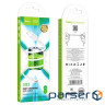 Кабель HOCO X83 USB to iP 2.4A, 1m, PVC, PVC connectors, White (6931474770875)