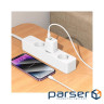 Зарядний пристрій BOROFONE BN27 Fuente 1xUSB-C PD20W + 1xUSB QC3.0 White (6941991120268)