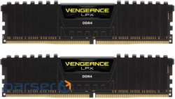 Модуль пам'яті CORSAIR Vengeance LPX Black DDR4 3200MHz 32GB Kit 2x16GB (CMK32GX4M2E3200C16)