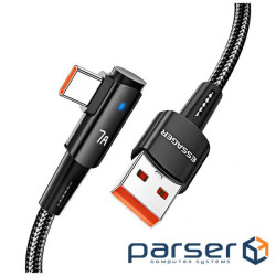 Дата кабель USB 2.0 AM to USB-C 1.0m 100W 90 corner black Essager (EXCWT7A-CG01-P)