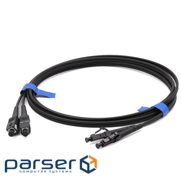 Патчкорд SC/UPC-LC/UPC SM 2м Duplex чорний (UPC-2SCLC(SM)D(ON)BK)