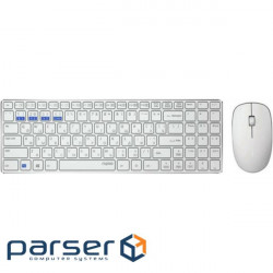 Комплект клавіатура + миша RAPOO 9300M White