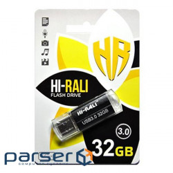 Флеш-накопичувач USB3.0 32GB Hi-Rali Corsair Series Black (HI-32GB3CORBK)