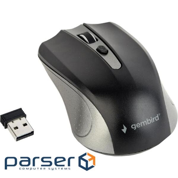 Миша GEMBIRD MUSW-4B-04 Gray/Black (MUSW-4B-04-GB)
