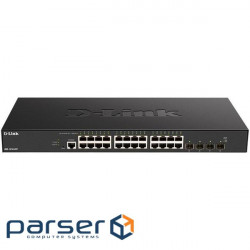Network switch Cisco SG350X-48-K9-EU Тип - управляемый 3-го уровня, форм-фактор - в стойку, количество портов - 54, порты - SFP+, Gigabit Ethernet, комбинированный, возможность удаленного управления - управляемый, коммутационная способность - 176 Гбит/ с, размер таблицы МАС-адресов - 64000 Кб, корпус - Металический, 48x10/ 100/ 1000TX, 2хSFP+ D-Link DXS-1210-28T