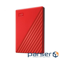 Портативний жорсткий диск WD My Passport 2TB USB3.2 Red (WDBYVG0020BRD-WESN)