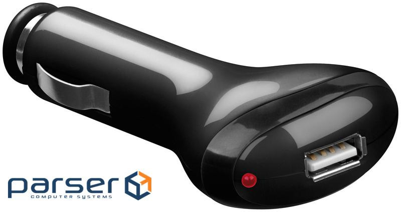 Power Adapter CigarSocket-> USB 2.0 A M / Fx1500mA 12-24V, Standart, Black (75.07.8114-100)