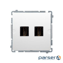 Розетка Basic 2xHDMI, белый (BMGHDMI2.01/11)