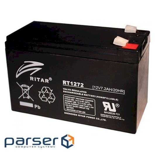 Акумуляторна батарея RITAR RT1272B Black (12В, 7.2Ач)