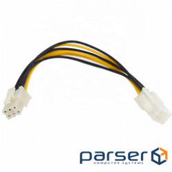 Кабель живлення-подовжувач PCIePower 6p M/F,0.20m (62.09.8146-1)