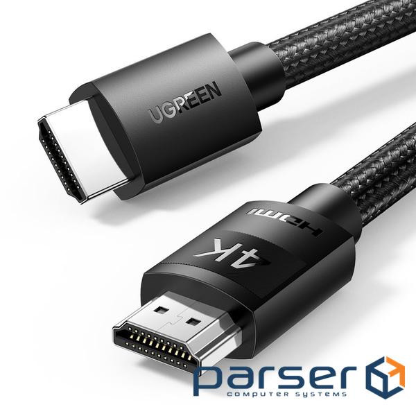 Кабель HDMI M - M, 1.0 м, V2.0 Cafule 4K, в поліуретановій обплетенні HD119 UGREEN (30999)