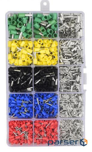 Набір клем / наконечників 1640шт(E0508r-200) E2508y-80, E1008b-200, E1508bl-100, E4009g-6 (YT-39450) (E0508r-200) E2508y-80, E1008b-200, E1508bl-100, E4009g-6 (YT-39450)