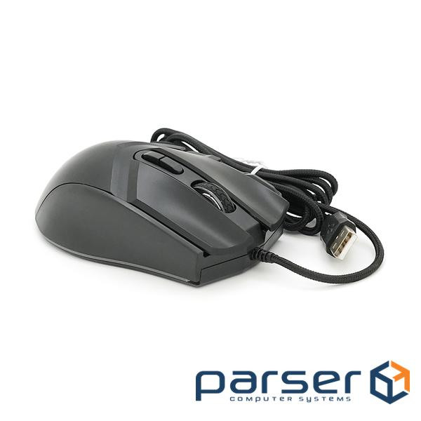 Миша провідна JEDEL GM800, 8 кнопок, 1200 / 1800 / 2400 / 3600 / 4800 / 7200DPI, кабель 1 (GM800-Bl)