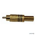 Роз&apos,єм RCA з пружиною (сигнальний під пайку) латунь, чорне (YT-RCA(M)-BB) (YT-RCA(M)-BB)