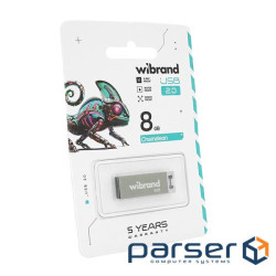 Флеш-накопичувач Mibrand Chameleon, USB 2.0, 8GB, Metal Design, Blister (MiCn / 8)