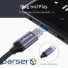 Перехідник USB-C M to 3.5mm F 0.12m gray Essager (EZJE01-0G)