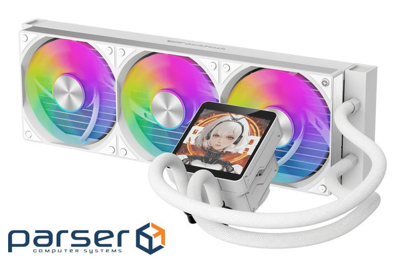 Система охолодження для комп"ютерного процесора DARK FLASH DV360S MAX, білий (DV360S MAX WHITE)