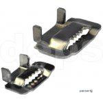 Stainless steel clamp for fixing steel bandage tape 20 mm pr (BCS-10, 100pcs=1pack )