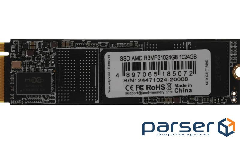 SSD 1Tb NVMe PCIe Gen3x4 M.2 2280 AMD (R3MP31024G8)