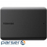 Portable hard drive TOSHIBA Canvio Basics 2TB USB3.2 Black (HDTB520EK3AA)