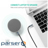Кабель мультимедійний 3.5mm M to 3.5mm M 0.5m 90 corner AV112 blue Ugreen (60178)