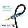 Кабель мультимедійний 3.5mm M to 3.5mm M 0.5m 90 corner AV112 blue Ugreen (60178)