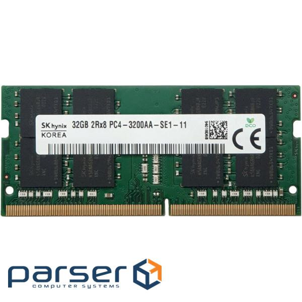 Модуль пам'яті HYNIX SO-DIMM DDR4 3200MHz 32GB (HMAA4GS6CJR8N-XN)