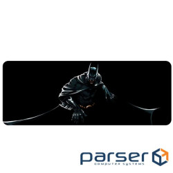 Коврик 300*800 тканинний Бетмен з боковою прошивкою, товщина 2 мм, Black, Пакет (BM46)
