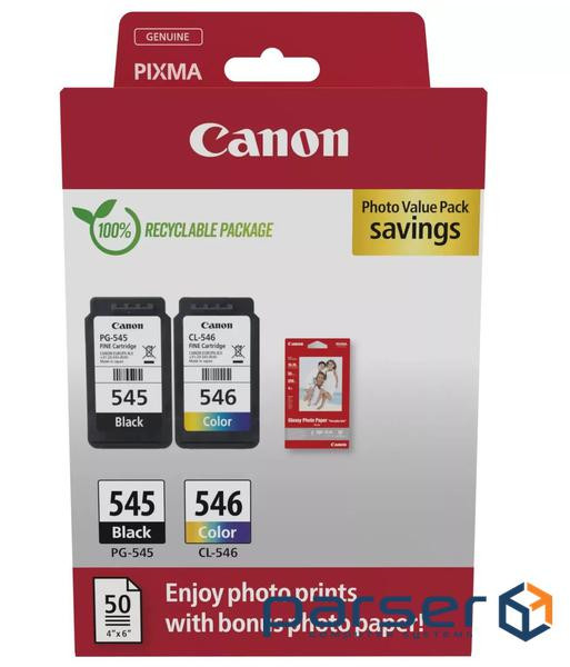 Картридж Canon PG-545/CL-546 Multipack BK+Color (8287B008)