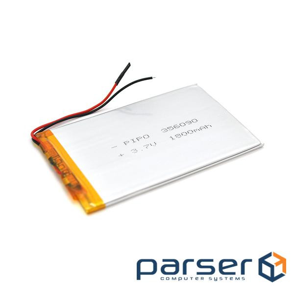 Літій-полімерний акумулятор 3,5 * 60 * 90mm (Li-ion 3.7В 1800мА &middot, год) (356090) ) (356090)