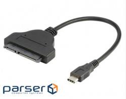 Перехідник накопичувача Lucom USB Type-C-SATA 22p M/M (USB3.1Gen1) 0.30m (62.09.8311-1)