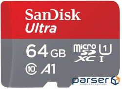 Memory card SANDISK 64GB microSDXC class 10 Ultra Light (SDSQUNR-064G-GN3MA)