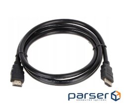 Кабель мультимедійний HDMI to HDMI 1.0m v1.4, OD-7.5mm Merlion (YT-HDMI(M)/(M)HS-1m)