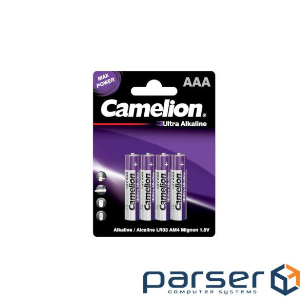 Батарейка Camelion AAA LR03 Ultra Alkaline * 4 (LR03-BP4UT)