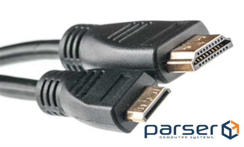 Кабель мультимедійний HDMI A to HDMI C (mini), 0.5m PowerPlant (KD00AS1192)