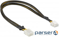 Power cable-extension Gutbay ATX(EPS) 8p M/F,0.44m AWG20 (78.01.2945-1)