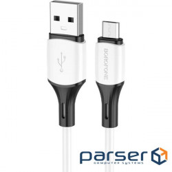 Cable BOROFONE BX79 Silicone USB to Micro-USB 1m White (BX79MW)