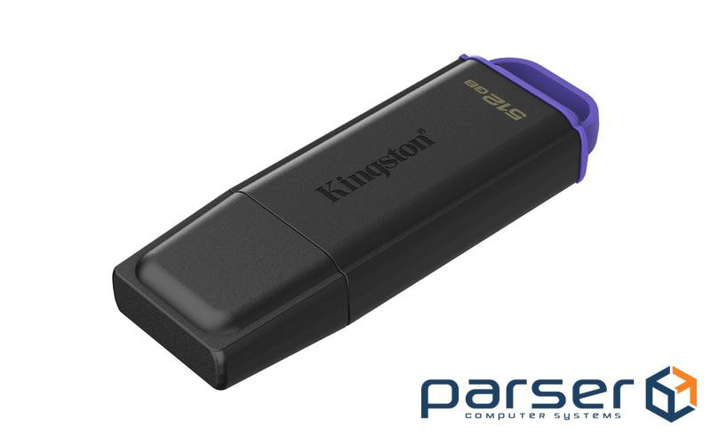 512GB Portable USB 3.2 Gen 1 DataTraveler Exodia Black/Purple (DTXG2/512GB)